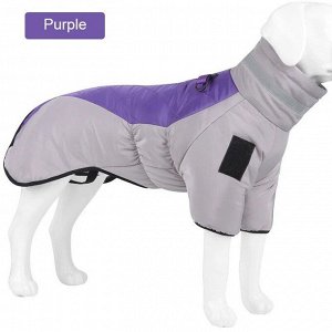 Теплый пуховик для собак зимний 6XL фиолетовый
