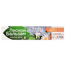 Лесной бальзам Зубная паста, экстракт ромашки, облепихи, 75 мл