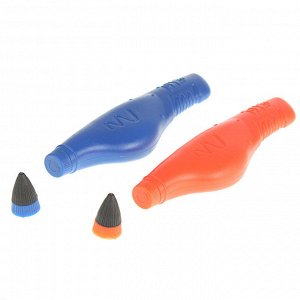 Комплект 3D-ручек LM222-5A, печать полимером, оранжевая + синяя, ящерица