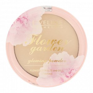 EVELINE FLOWER GARDEN Компактная пудра с эффектом сияния - Слоновая кость 8г НОВИНКА!