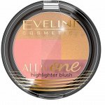 Eveline МНОГОЦВЕТНАЯ ПАЛИТРА РУМЯН №03 серии ALL  IN  ONE (ГОДЕН ДО 05.2024г)