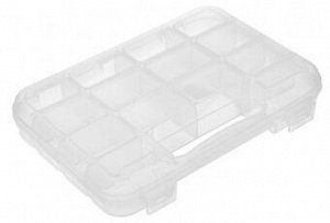 Коробка для швейных принадлежностей OM-014 пластик 24.5 x 18 x 4.5 см прозрачный