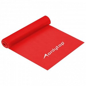 Эспандер ленточный для фитнеса ONLYTOP, 150х15х0,03 см, 5 кг, цвета МИКС