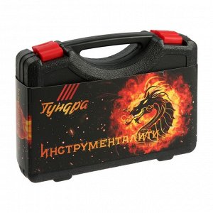 Набор инструментов в кейсе ТУНДРА, в подарочной упаковке «НОВЫЙ ГОД», 7 предметов