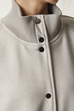 Женское пальто премиум-класса с кнопками Stone FN03150