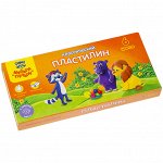 Пластилин Мульти-Пульти &quot;Приключения Енота&quot;, 06 цветов, 120г, со стеком, картон
