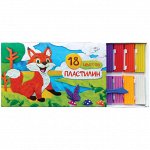 Пластилин ArtSpace 18 цветов, 270гр, со стеком