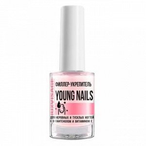 LUXVISAGE Филлер-укрепитель YOUNG NAILS для неровных и тусклых ногтей с D-пантенолом и витамином Е # § NEW