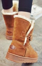 Угги высокие Цвет: КОРИЧНЕВЫЙ