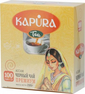 Чай KAPURA черный 100 пак с/я 1/18