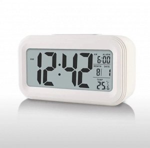 Часы будильник с показанием температуры / часы-будильник прикроватные / электронные часы с датой