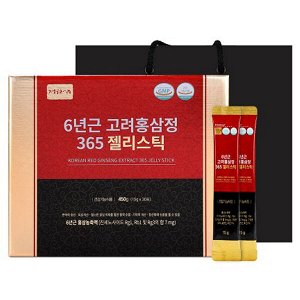 (Набор) Желе с красным женьшенем и восточными травами Jungwonsam 6 Years Old Korean Red Ginseng Extract 365 Jelly Stick, 15гр *30шт