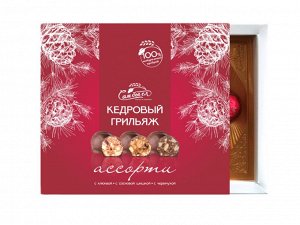 Кедровый грильяж АССОРТИ (черемуха, шишка, клюква) / 120 гр / Сам бы ел