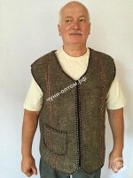 Жилет валяный из овечьей шерсти