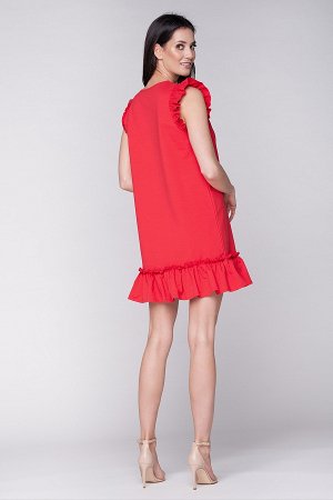 Комплект LUMIDE LU415-D30 платьев с оборками красный