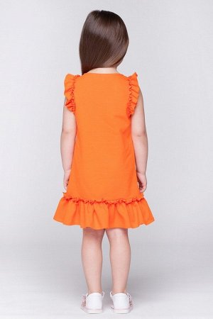 Комплект LUMIDE LU415-D30 платьев с оборками оранжевый