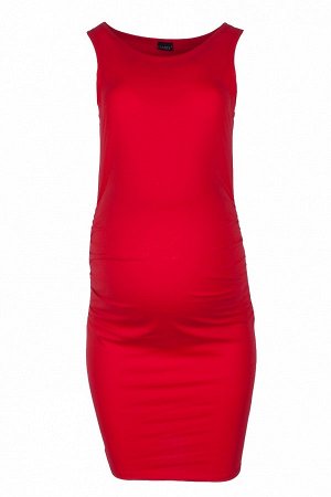 Платье LUMIDE 313 для беременных из хлопка красный