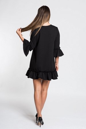 Платье LUMIDE 322 с воланами чёрный