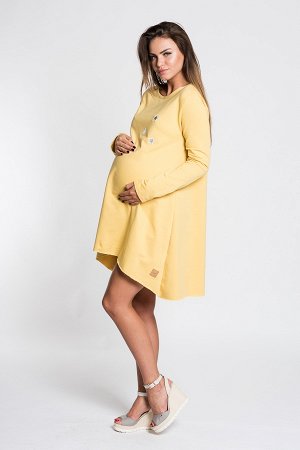 Платье LUMIDE C324 для беременных со звездами медовый