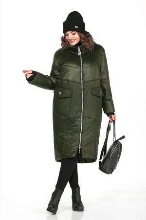 Пальто LADY SECRET 8280/1 оливково-зеленый.