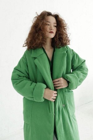 Пальто-одеяло Premium Аlpolux ярко-зелёное