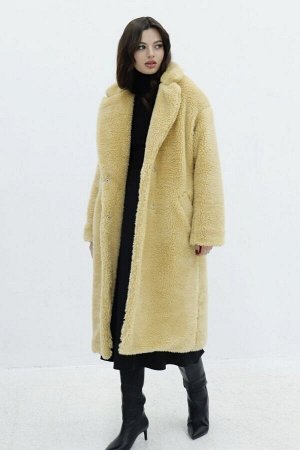 8261 Шубка длинная утеплённая "Primrose Yellow" (остаток: 42-44)