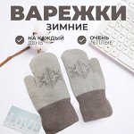 Женские шерстяные варежки