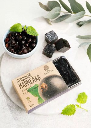 Мармелад ягодный с черной смородиной / брикет / 200 г / Сибирский кедр