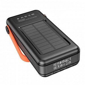 Портативный аккумулятор HOCO DB33 Solar Energy 30000 mAh PD20W 12in1 с солнечной батареей