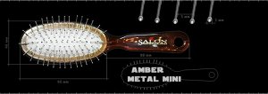 *Расчёска Salon Amber Metal MINI