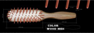 *Расчёска Salon Color Wood MIDI