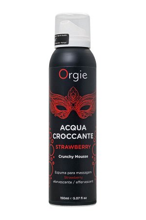 Шипучая пена для массажа Orgie Acqua Croccante Strawberry, аромат клубника, 150 мл