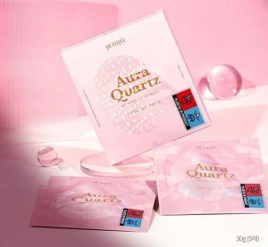 Кварцевая гидрогелевая маска для лица Petitfee Aura Quartz Hydrogel Face Mask Crystal Rose