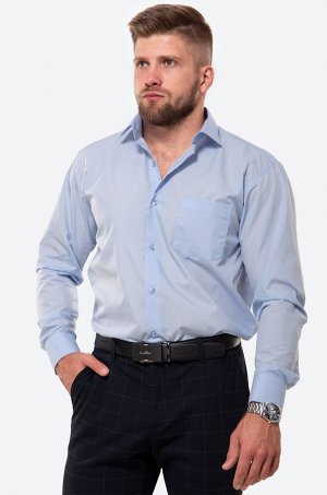 Мужская классическая рубашка с длинным рукавом
