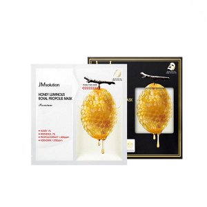 JM SOLUTION HONEY LUMINOUS ROYAL PROPOLIS MASK PREMIUM 33ml Премиальная маска с экстрактом прополиса 33мл