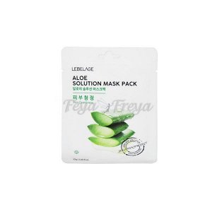 LEBELAGE ALOE SOLUTION MASK PACK 25g*10ea Тканевая маска с алоэ 25г*10шт