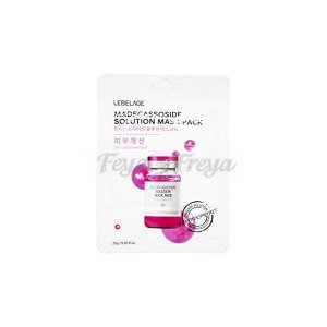 LEBELAGE MADECASSOSIDE SOLUTION MASK PACK 25g*10ea Тканевая маска с мадекассосидом 25г*10шт