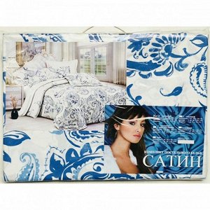 Комплект постельного белья Сатин 5D 1,5-спальный (Палитра E1)