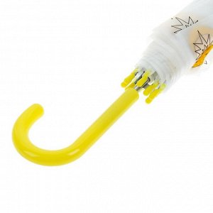 Зонт детский "Ананасики", полуавтоматический, r=45см, цвет жёлтый