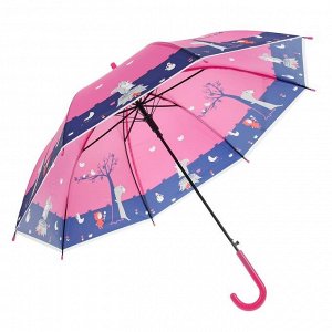 Зонт детский "Красная шапочка", полуавтоматический, цвет розовый