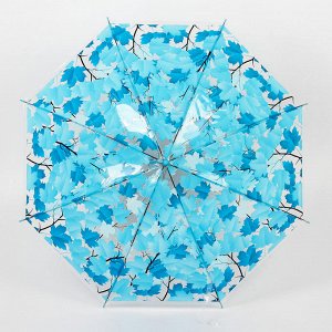Зонт детский "Листочки", полуавтоматический, r=45,5см, цвет МИКС