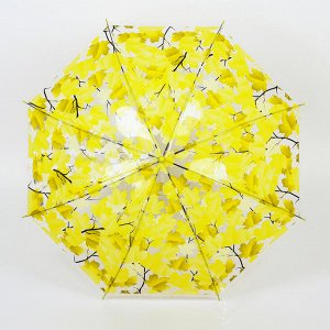Зонт детский "Листочки", полуавтоматический, r=45,5см, цвет МИКС