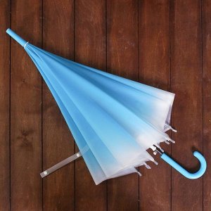 Зонт детский "Омбре", полуавтоматический, r=45см, цвет синий