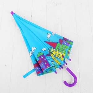 Зонт детский Домики, 46 см  53588