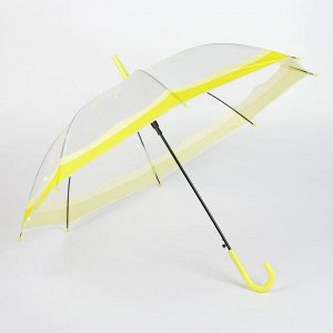 Зонт детский полуавтоматический "Лимон", r=45см, цвет жёлтый