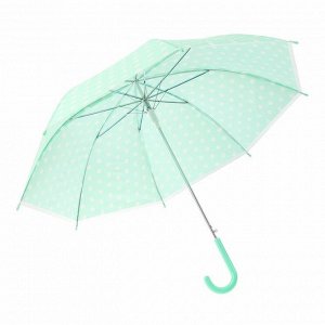 Зонт детский полуавтоматический "Прованс", r=43,5см, цвет зелёный
