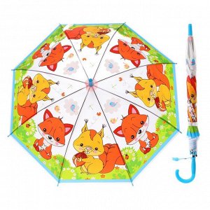 Зонт детский прозрачный "Лесные животные", диаметр 50см, со свистком UM45T-LESUM45T-LES