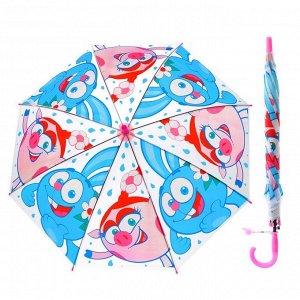 Зонт детский прозрачный "Смешарики", диаметр 50см, со свистком UM45T-SMEUM45T-SME