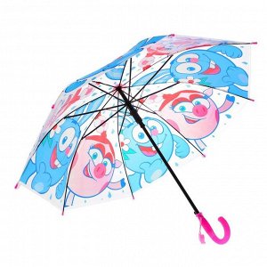 Зонт детский прозрачный "Смешарики", диаметр 50см, со свистком UM45T-SMEUM45T-SME