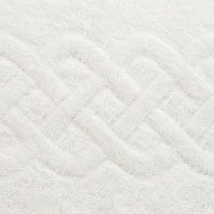 Полотенце махровое «Plait», цвет белый, 30х70 см